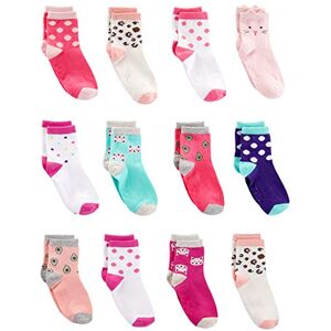 Simple Joys by Carter's Unisex Kids' Crew Socks, 12 Pairs, Animal Print/Avocados/Cat/Dots, 4-5 Years Simple Joys by Carter's Unisex Kids' Crew Socks, 12 Pairs, Animal Print/Avocados/Cat/Dots, 4-5 Years