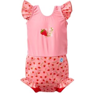 Splash About Baby Girls Happy Costume One Piece Swimsuit, Strawberry Field, 12-24 Months UK Splash About Baby Girls Happy Costume One Piece Swimsuit, Strawberry Field, 12-24 Months UK