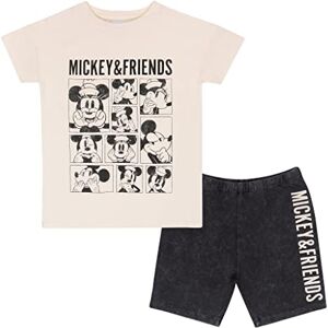 Popgear Disney Mickey & Friends Shorts and T-Shirt Set, Girls, 3-13 Years, Cream, Official Merchandise Popgear Disney Mickey & Friends Shorts and T-Shirt Set, Girls, 3-13 Years, Cream, Official Merchandise