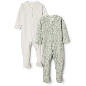 Amazon Essentials x Sofia Grainge Unisex Babies' Cotton Footed Sleepsuit, Pack of 2, Pale Green/Posey Floral, 3-6 Months Amazon Essentials x Sofia Grainge Unisex Babies' Cotton Footed Sleepsuit, Pack of 2, Pale Green/Posey Floral, 3-6 Months