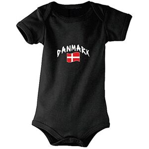 Supportershop Kids Denmark Baby Bodysuit Black, 12-18 Months Supportershop Kids Denmark Baby Bodysuit Black, 12-18 Months