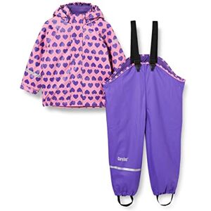 CareTec Girls Suit Pu W. Fleece Raincoat And Kids Waterproof Trousers, Chateau Rose (570), 4 Years UK CareTec Girls Suit Pu W. Fleece Raincoat And Kids Waterproof Trousers, Chateau Rose (570), 4 Years UK