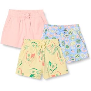 Amazon Essentials Girls' Pull-On Shorts, Pack of 3, Pink/Tropical Fruit, 10 Years Amazon Essentials Girls' Pull-On Shorts, Pack of 3, Pink/Tropical Fruit, 10 Years