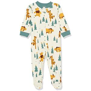 Amazon Essentials Disney Marvel Star Wars Unisex Babies' Snug-Fit Cotton Footed Pyjamas, Pooh Holiday Forest Sleep & Play, 0 Months Amazon Essentials Disney Marvel Star Wars Unisex Babies' Snug-Fit Cotton Footed Pyjamas, Pooh Holiday Forest Sleep & Play, 0 Months
