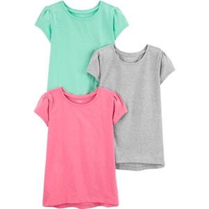 Simple Joys by Carter's Girl's Short-Sleeve Shirts and Tops, Pack of 3, Grey Heather/Mint Green/Pink, 3 Years Simple Joys by Carter's Girl's Short-Sleeve Shirts and Tops, Pack of 3, Grey Heather/Mint Green/Pink, 3 Years