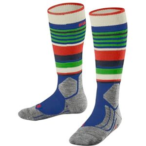 FALKE Unisex Kids SK2 Intermediate K Kh Wool Functional Yarn Warm Thick 1 Pair Skiing Socks, Blue Yve 6714 Trend, 6-8.5 FALKE Unisex Kids SK2 Intermediate K Kh Wool Functional Yarn Warm Thick 1 Pair Skiing Socks, Blue Yve 6714 Trend, 6-8.5