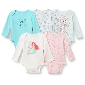 Amazon Essentials Disney Unisex Babies' Long-Sleeve Bodysuits, Baby Vests, Pack of 5, Princess Friends, 12 Months Amazon Essentials Disney Unisex Babies' Long-Sleeve Bodysuits, Baby Vests, Pack of 5, Princess Friends, 12 Months