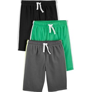 Simple Joys by Carter's Boys' 3-Pack Mesh Shorts, Black/Green/Grey, 6 Simple Joys by Carter's Boys' 3-Pack Mesh Shorts, Black/Green/Grey, 6