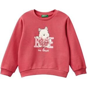 United Colors of Benetton Girls Maglia G/C M/L 3j68g10fu Hooded Sweatshirt, Rosa, UK United Colors of Benetton Girls Maglia G/C M/L 3j68g10fu Hooded Sweatshirt, Rosa, UK