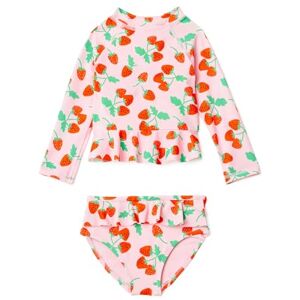 Amazon Essentials Baby Girls' Rashguard Set, Pink Tomato Red Strawberries, 12 Months Amazon Essentials Baby Girls' Rashguard Set, Pink Tomato Red Strawberries, 12 Months