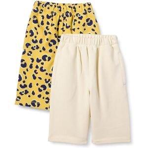 Amazon Essentials Unisex Babies' French Terry Cotton Trousers, Pack of 2, Beige/Yellow Animal, Premature Amazon Essentials Unisex Babies' French Terry Cotton Trousers, Pack of 2, Beige/Yellow Animal, Premature