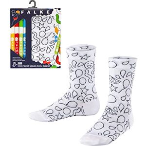 FALKE Unisex Kids Paint Your Own Socks Socks Breathable Cotton Reinforced Extra-Soft Flat Seam In Toe Area excellent Hold Do Not Slip Sold With Textile Pencils Ideal Gift Idea 1 Pair FALKE Unisex Kids Paint Your Own Socks Socks Breathable Cotton Reinforced Extra-Soft Flat Seam In Toe Area excellent Hold Do Not Slip Sold With Textile Pencils Ideal Gift Idea 1 Pair