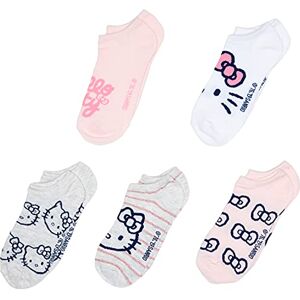 Hello Kitty girls 5 Pack No Show Casual Sock, Assorted Pastel, 9-11 Hello Kitty girls 5 Pack No Show Casual Sock, Assorted Pastel, 9-11