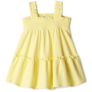 Amazon Essentials x Sofia Grainge Girls' Smocked Cotton Dress, Light Yellow, 3 Years Amazon Essentials x Sofia Grainge Girls' Smocked Cotton Dress, Light Yellow, 3 Years