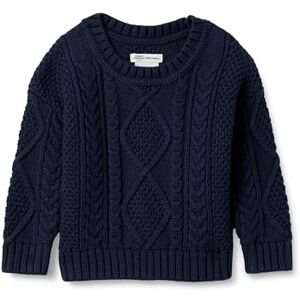Amazon Essentials x Sofia Grainge Boys' Cable Crewneck Jumper, Navy, 9 Years Amazon Essentials x Sofia Grainge Boys' Cable Crewneck Jumper, Navy, 9 Years