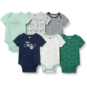Amazon Essentials Disney Marvel Star Wars Unisex Babies' Short-Sleeve Bodysuits, Baby Vests, Pack of 6, Star Wars Child, 0-3 Months Amazon Essentials Disney Marvel Star Wars Unisex Babies' Short-Sleeve Bodysuits, Baby Vests, Pack of 6, Star Wars Child, 0-3 Months