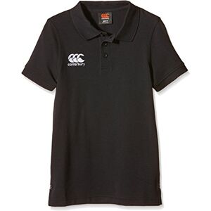 Canterbury Junior Boys Waimak Cotton Polo Shirt Rugby Shirt Casual Polo Shirt, Black, 10 Canterbury Junior Boys Waimak Cotton Polo Shirt Rugby Shirt Casual Polo Shirt, Black, 10