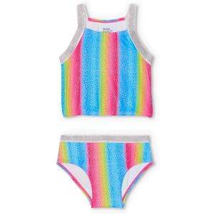 Hatley Girls Sleeveless Tankini Two Piece Swimsuit, Jelly Bean Rainbow, 7 Years Hatley Girls Sleeveless Tankini Two Piece Swimsuit, Jelly Bean Rainbow, 7 Years