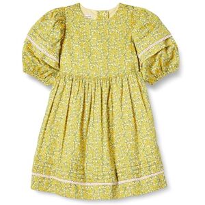 Amazon Essentials Girls' 100% Cotton Puff-Sleeve Fit & Flare Dress, Lemon Posey Floral, 5 Years Amazon Essentials Girls' 100% Cotton Puff-Sleeve Fit & Flare Dress, Lemon Posey Floral, 5 Years