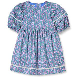 Amazon Essentials Girls' 100% Cotton Puff-Sleeve Fit & Flare Dress, Blue Posey Floral, 11-12 Years Amazon Essentials Girls' 100% Cotton Puff-Sleeve Fit & Flare Dress, Blue Posey Floral, 11-12 Years