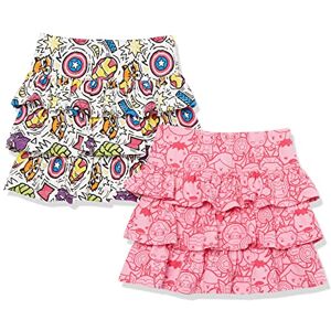 Amazon Essentials Disney Marvel Star Wars Frozen Princess Girls' Knit Ruffle Scooter Skirts, Pack of 2, Pink/Marvel, 10 Years Amazon Essentials Disney Marvel Star Wars Frozen Princess Girls' Knit Ruffle Scooter Skirts, Pack of 2, Pink/Marvel, 10 Years