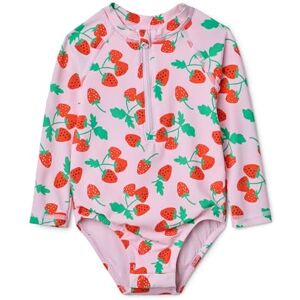 Amazon Essentials Baby Girls' Rash Guard one-piece Swimsuit, Pink Tomato Red Strawberries, 24 Months Amazon Essentials Baby Girls' Rash Guard one-piece Swimsuit, Pink Tomato Red Strawberries, 24 Months