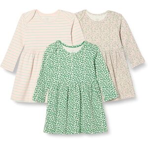 Amazon Essentials Baby Girls' Cotton Long-Sleeved Dress, Pack of 3, Sage Green Ditsy Floral/Stripes, 6-9 Months Amazon Essentials Baby Girls' Cotton Long-Sleeved Dress, Pack of 3, Sage Green Ditsy Floral/Stripes, 6-9 Months