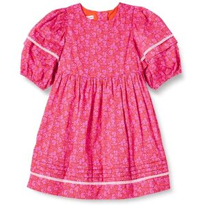 Amazon Essentials Girls' 100% Cotton Puff-Sleeve Fit & Flare Dress, Hot Pink Posey Floral, 5 Years Amazon Essentials Girls' 100% Cotton Puff-Sleeve Fit & Flare Dress, Hot Pink Posey Floral, 5 Years
