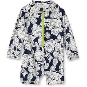 Amazon Essentials Baby Boys' Long-Sleeve One-Piece Rashguard, Navy Folk Floral, 6-9 Months Amazon Essentials Baby Boys' Long-Sleeve One-Piece Rashguard, Navy Folk Floral, 6-9 Months