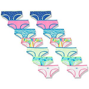 Amazon Essentials Girls' Hipster Knickers, Pack of 14, Multicolour/Dolphin/Party, 9 Years Amazon Essentials Girls' Hipster Knickers, Pack of 14, Multicolour/Dolphin/Party, 9 Years