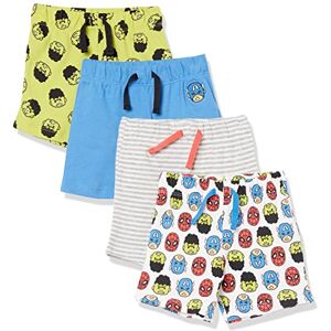 Amazon Essentials Disney Marvel Star Wars Baby Boys' Shorts, Pack of 4, Marvel Friends, 3-6 Months Amazon Essentials Disney Marvel Star Wars Baby Boys' Shorts, Pack of 4, Marvel Friends, 3-6 Months