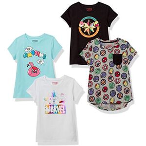 Amazon Essentials Disney Marvel Star Wars Frozen Princess Girls' Short-Sleeve T-Shirts, Pack of 4, Black/Blue/Grey/White Marvel Super Hero, 9 Years Amazon Essentials Disney Marvel Star Wars Frozen Princess Girls' Short-Sleeve T-Shirts, Pack of 4, Black/Blue/Grey/White Marvel Super Hero, 9 Years