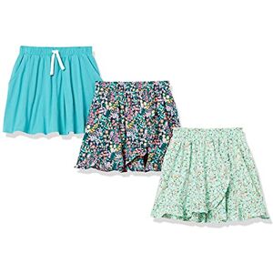 Amazon Essentials Girls' Knit Skorts, Pack of 3, Teal Blue, XX-Large Amazon Essentials Girls' Knit Skorts, Pack of 3, Teal Blue, XX-Large