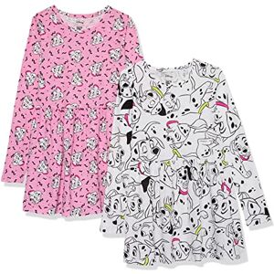 Amazon Essentials Disney Marvel Star Wars Frozen Princess Girls' Knitted Long-Sleeved Play Dresses (Previously Spotted Zebra), Pack of 2, Dalmation, 9 Years Amazon Essentials Disney Marvel Star Wars Frozen Princess Girls' Knitted Long-Sleeved Play Dresses (Previously Spotted Zebra), Pack of 2, Dalmation, 9 Years