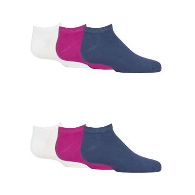 SockShop Kids Bamboo Trainer Socks Boys & Girls, Plain, Soft & Breathable with Smooth Toe Seams 6 Pair Multipack Ages 1-14 Years SockShop Kids Bamboo Trainer Socks Boys & Girls, Plain, Soft & Breathable with Smooth Toe Seams 6 Pair Multipack Ages 1-14 Years