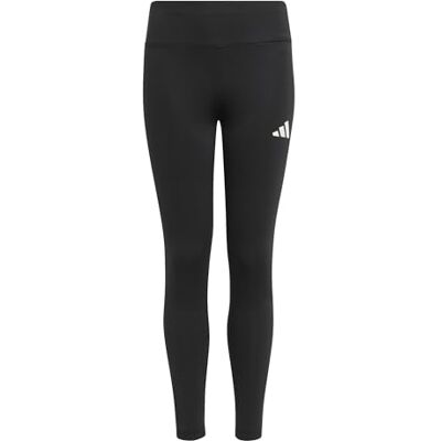 adidas Girl's Train Essentials Leggings Tights, black/white/white, 14-15 Years adidas Girl's Train Essentials Leggings Tights, black/white/white, 14-15 Years