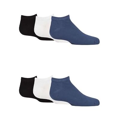 SockShop Kids Bamboo Trainer Socks Boys & Girls, Plain, Soft & Breathable with Smooth Toe Seams 6 Pair Multipack Ages 1-14 Years SockShop Kids Bamboo Trainer Socks Boys & Girls, Plain, Soft & Breathable with Smooth Toe Seams 6 Pair Multipack Ages 1-14 Years