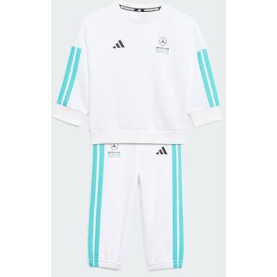 adidas Unisex Baby MERCEDES AMG PETRONAS FORMULA 1 TEAM DNA BABY JOGGER LONG SLEEVE, white/semi mint rush, 0-3 Months adidas Unisex Baby MERCEDES AMG PETRONAS FORMULA 1 TEAM DNA BABY JOGGER LONG SLEEVE, white/semi mint rush, 0-3 Months