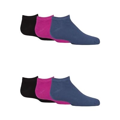 SockShop Kids Bamboo Trainer Socks Boys & Girls, Plain, Soft & Breathable with Smooth Toe Seams 6 Pair Multipack Ages 1-14 Years SockShop Kids Bamboo Trainer Socks Boys & Girls, Plain, Soft & Breathable with Smooth Toe Seams 6 Pair Multipack Ages 1-14 Years