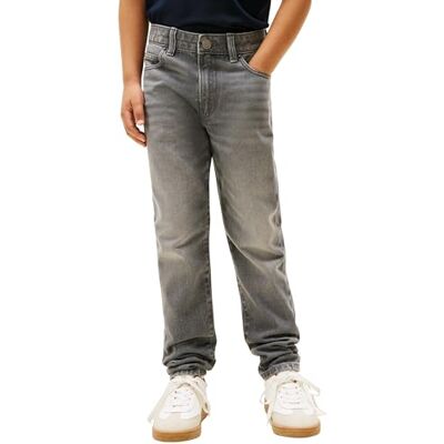 Tommy Hilfiger Boys Straight Grey Jeans KB0KB10038 Denim (Mid Grey) 14 Years Tommy Hilfiger Boys Straight Grey Jeans KB0KB10038 Denim (Mid Grey) 14 Years