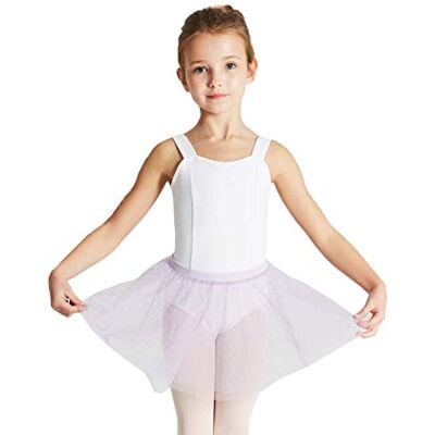 Capezio Children's 11312C Dble Layer Skirt, White, Small Capezio Children's 11312C Dble Layer Skirt, White, Small