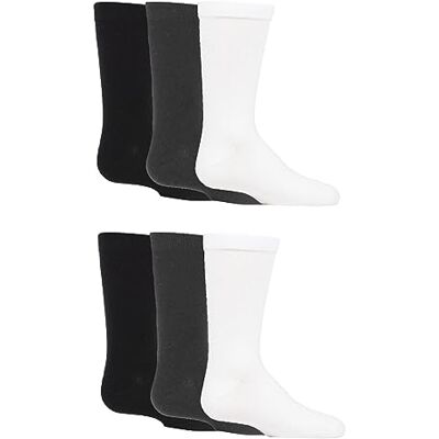 SockShop Kids Bamboo School Socks Boys Girls Plain Striped Breathable, Soft, Cooling Socks Comfort Cuff Smooth Toe Seams 6 Pairs SockShop Kids Bamboo School Socks Boys Girls Plain Striped Breathable, Soft, Cooling Socks Comfort Cuff Smooth Toe Seams 6 Pairs
