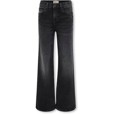 KIDS ONLY Girls Kogjuicy Life Wide Leg DNM Dcc369 Noos Trouser, Washed Black, 122 UK KIDS ONLY Girls Kogjuicy Life Wide Leg DNM Dcc369 Noos Trouser, Washed Black, 122 UK