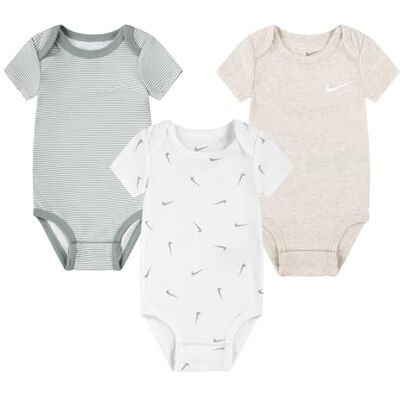 Nike Baby Essentials 3 PK Bodysuit, Mica Green Nike Baby Essentials 3 PK Bodysuit, Mica Green