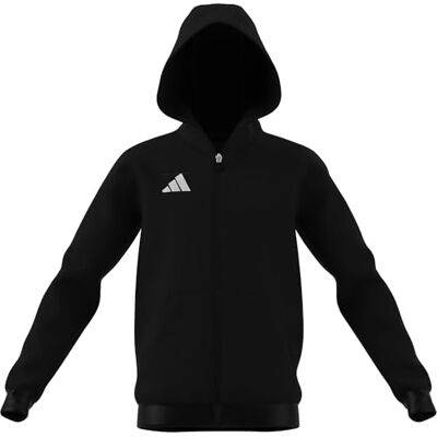 adidas Unisex Kids Entrada26 Full Zip Hoodie Kids Sweatshirt, black/white, 3-4 Years adidas Unisex Kids Entrada26 Full Zip Hoodie Kids Sweatshirt, black/white, 3-4 Years