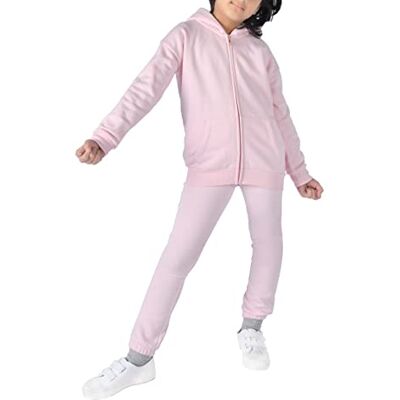 M17 Kids Unisex Zip Through Hoodie Long Sleeve Hooded Sweatshirt Jacket Top With Pocket Pink (13-14 Years) M17 Kids Unisex Zip Through Hoodie Long Sleeve Hooded Sweatshirt Jacket Top With Pocket Pink (13-14 Years)