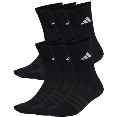adidas Cushioned Crew Socks 6 Pairs adidas Cushioned Crew Socks 6 Pairs