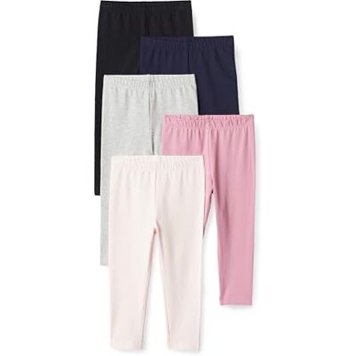 Amazon Essentials Girls' Leggings, Dark Multicolor, 9-10 Years Amazon Essentials Girls' Leggings, Dark Multicolor, 9-10 Years