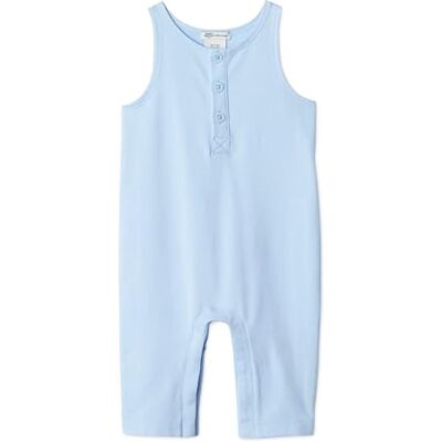Amazon Essentials x Sofia Grainge Unisex Babies' Sleeveless Lightweight French Terry Romper Suit, Light Blue, 0-3 Months Amazon Essentials x Sofia Grainge Unisex Babies' Sleeveless Lightweight French Terry Romper Suit, Light Blue, 0-3 Months