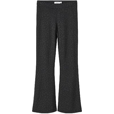 NAME IT Girl's Viscose Bootcut Trousers, Black, 8 Years NAME IT Girl's Viscose Bootcut Trousers, Black, 8 Years